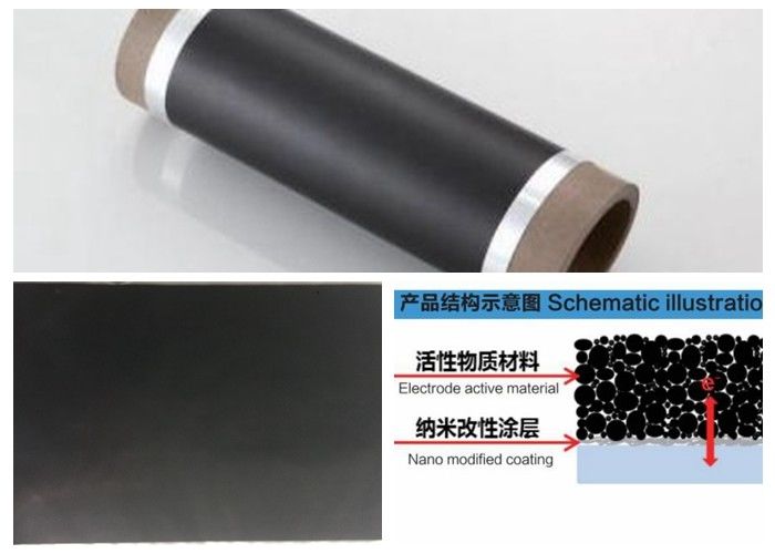 Conductive Carbon Coated Aluminum Foil 0.012 0.040 Mm Basis Material